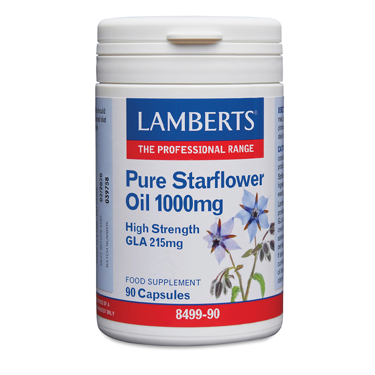 Lamberts Pure Starflower Oil 1000mg 90 caps